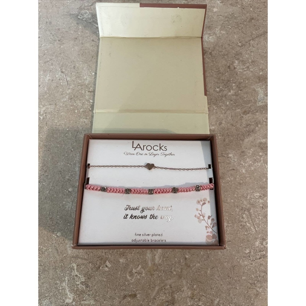 LArocks LA rocks “love” heart bracelets Box Worn